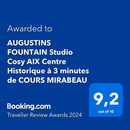 Augustins Fountain Studio Cosy Aix Centre Historique A 3 Minutes De Cours Mirabeau -Wifi-Smart Tv-Rue Calme エクス＝アン＝プロヴァンス エクステリア 写真