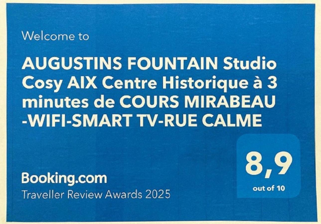 Augustins Fountain Studio Cosy Aix Centre Historique A 3 Minutes De Cours Mirabeau -Wifi-Smart Tv-Rue Calme エクス＝アン＝プロヴァンス エクステリア 写真